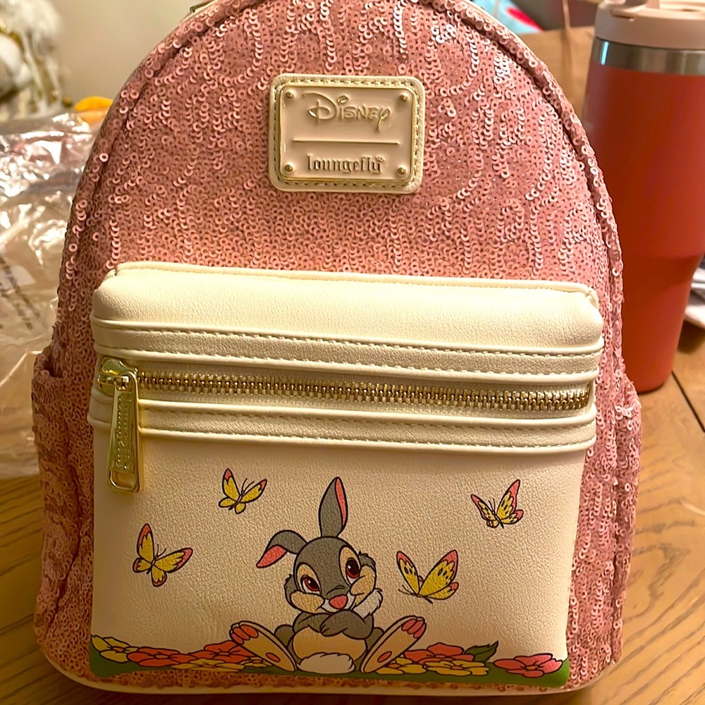 Rare thumper sequin Disney loungefly NWT in ( original packing  )